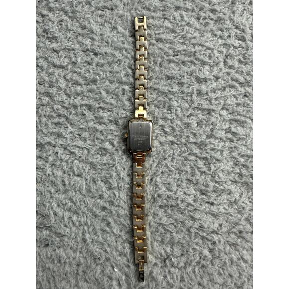 EJ Gold Tone Rhinestone Quartz Women's Wrist Watch Bracelet Band - Picture 5 of 9